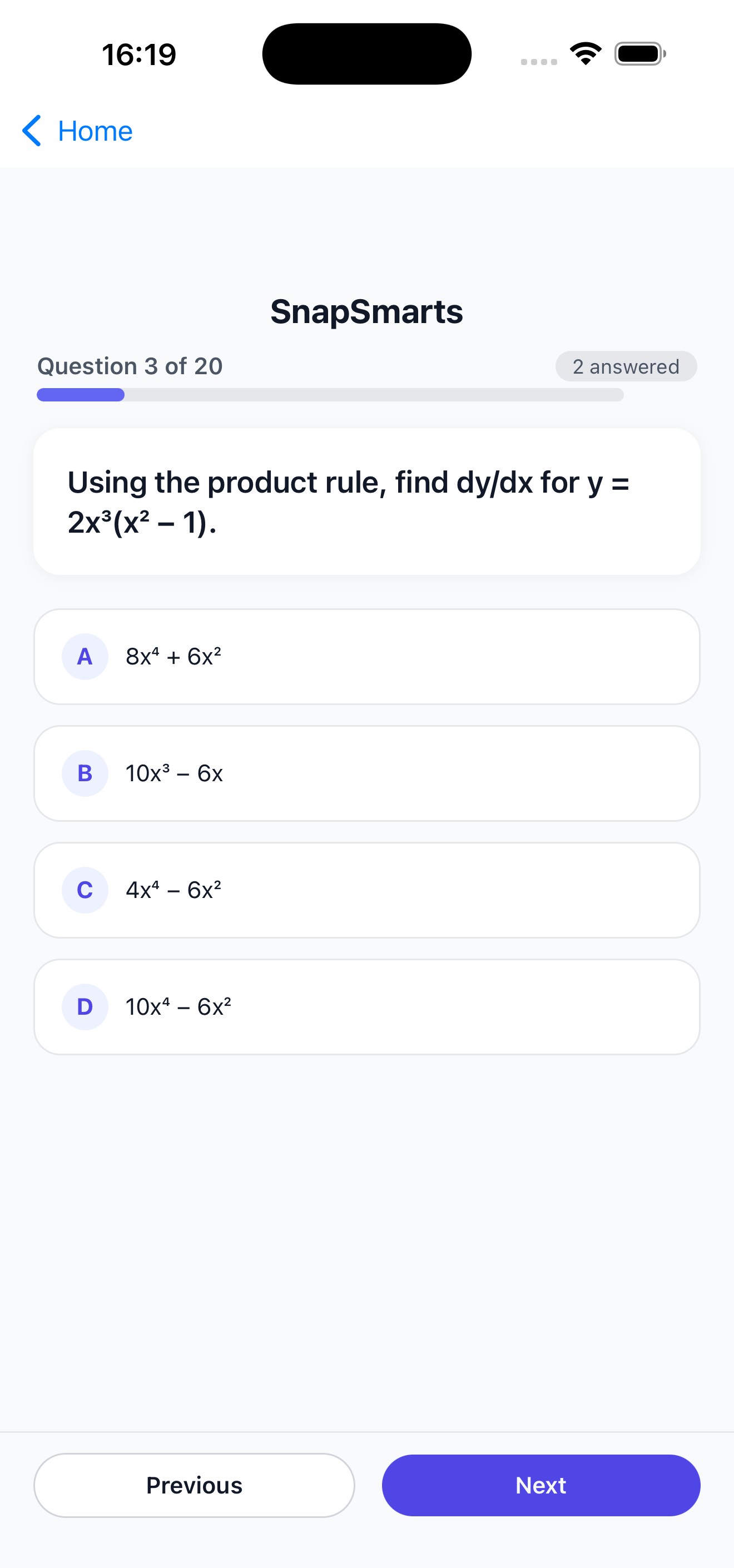 Take your test